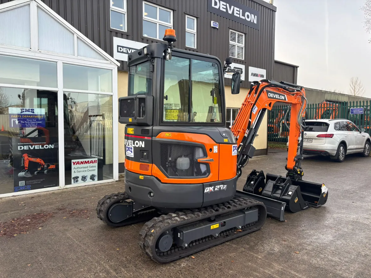New Develon (Doosan) DX27Z-7 Mini Excavator - Image 2