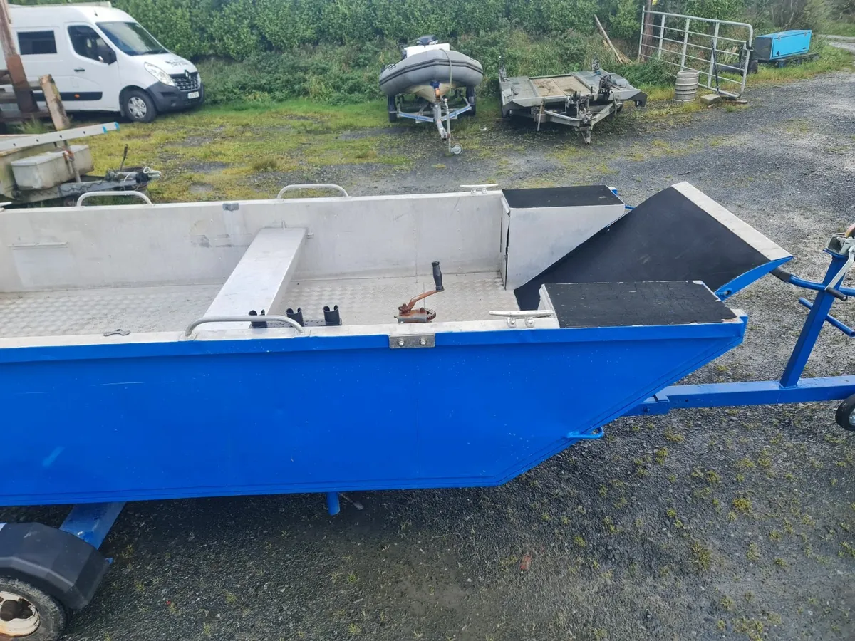 RARE ALUMINIUM WORKBOAT WITH TRAILER ono - Image 1
