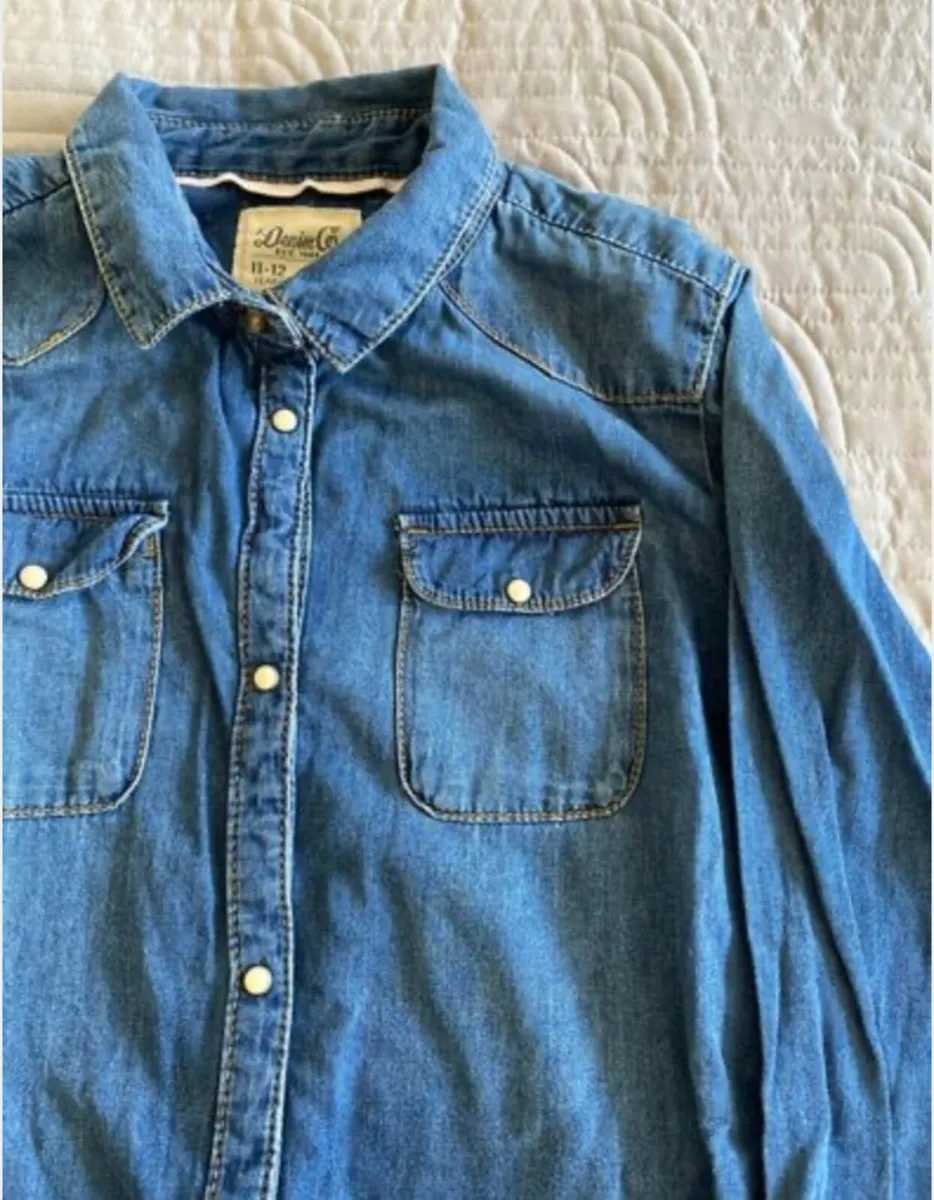 Denim Shirt Age 11-12 - Image 3