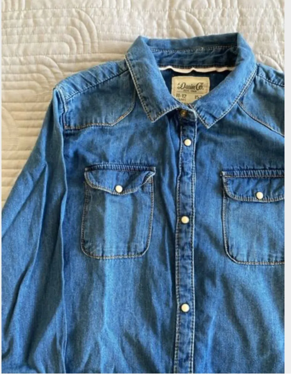 Denim Shirt Age 11-12 - Image 4