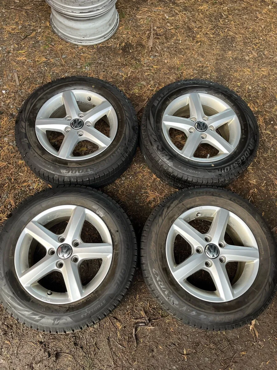 15’ Genuine VW Golf Caddy 5x112 alloy wheels - Image 1
