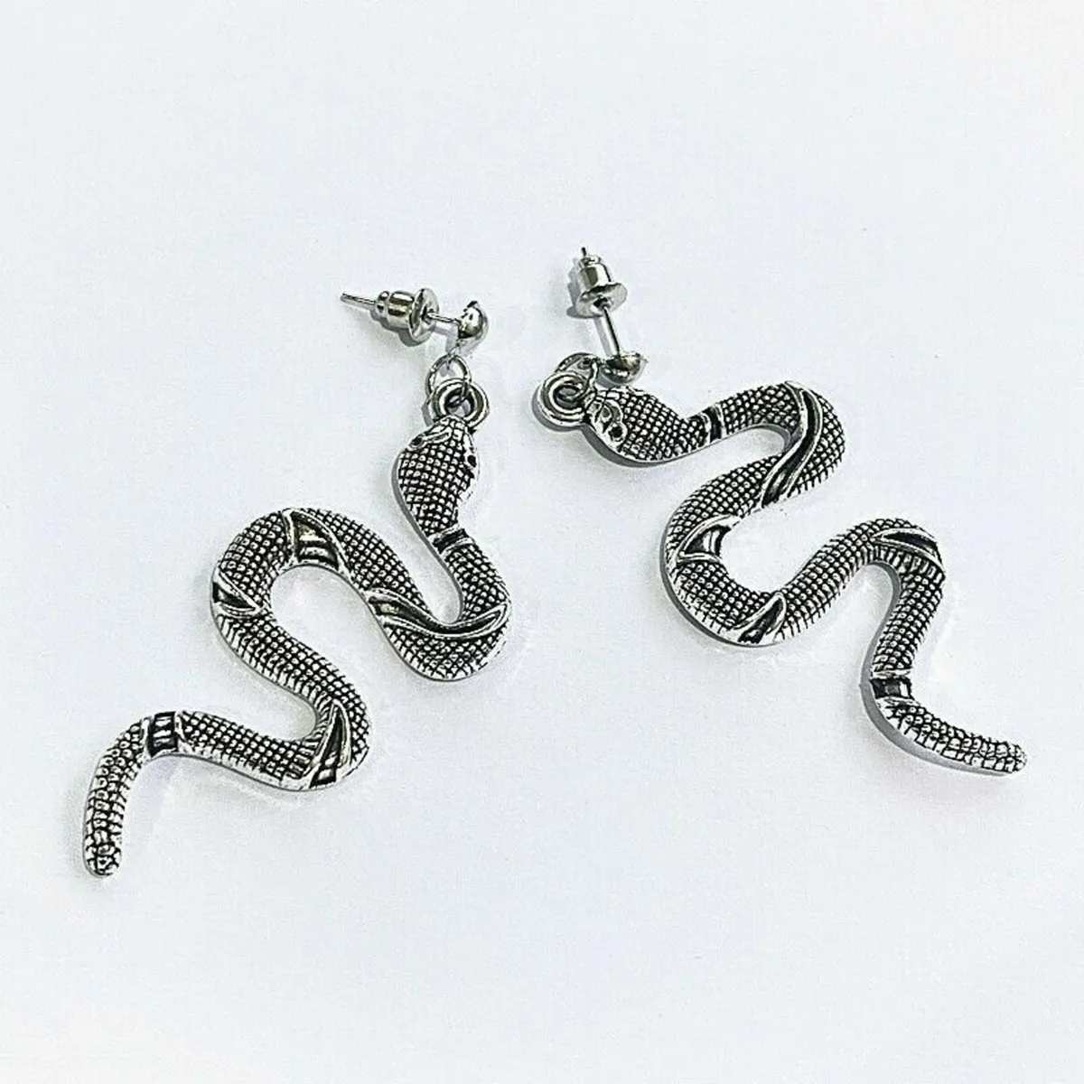 Trendy Vintage Snake Shape Dangle Earrings for Wom