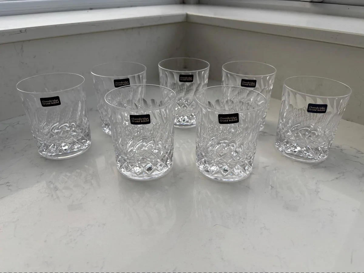 Clarenbridge Crystal glasses €20 ONO - Image 1