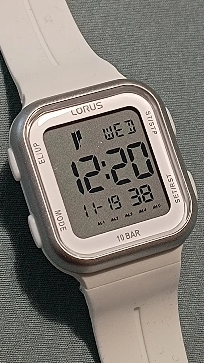 White Lorus Digital Watch - Image 1