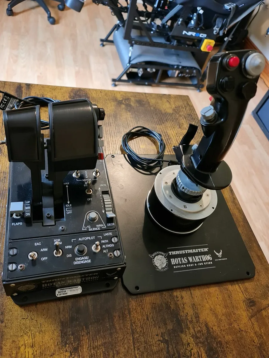 HOTAS joystick / throttle and Logitech pedals - Image 1