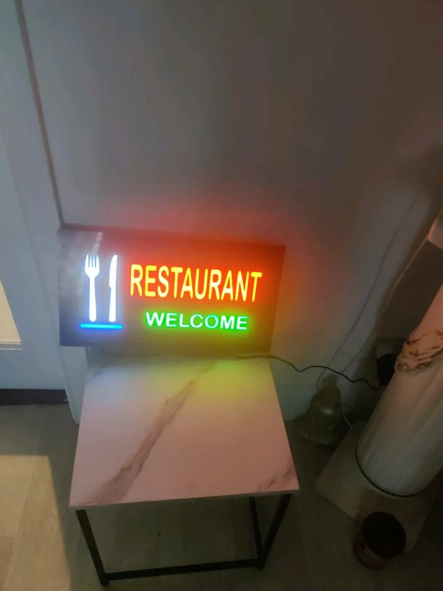 Led light advertising sign - Image 1