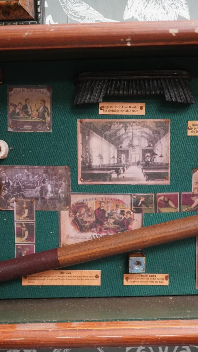 “Billiards History” Shadow Box Wall Display - Image 4