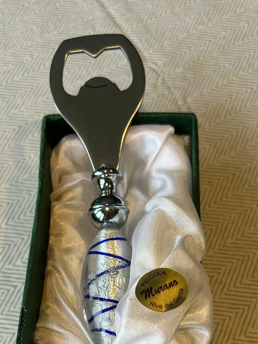 Wine stopper and beer bottle opener Murano Glass - Image 4