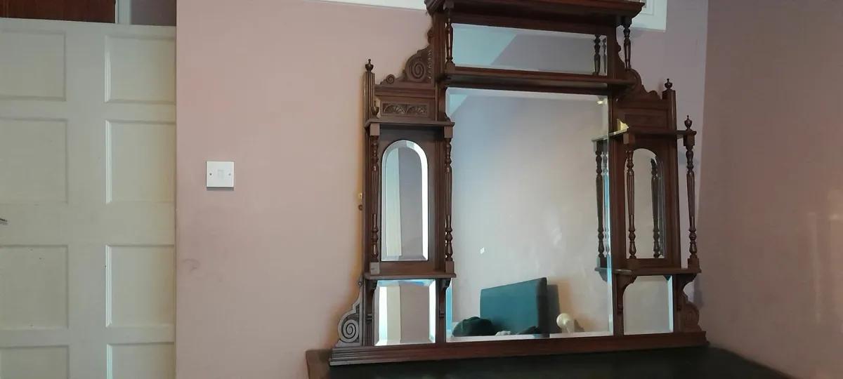 Edwardian overmantle - Image 1