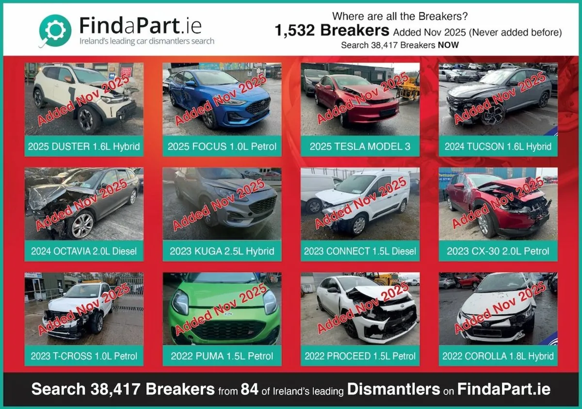 Large Range of Cars/Vans For Breaking/Dismantling - Image 1