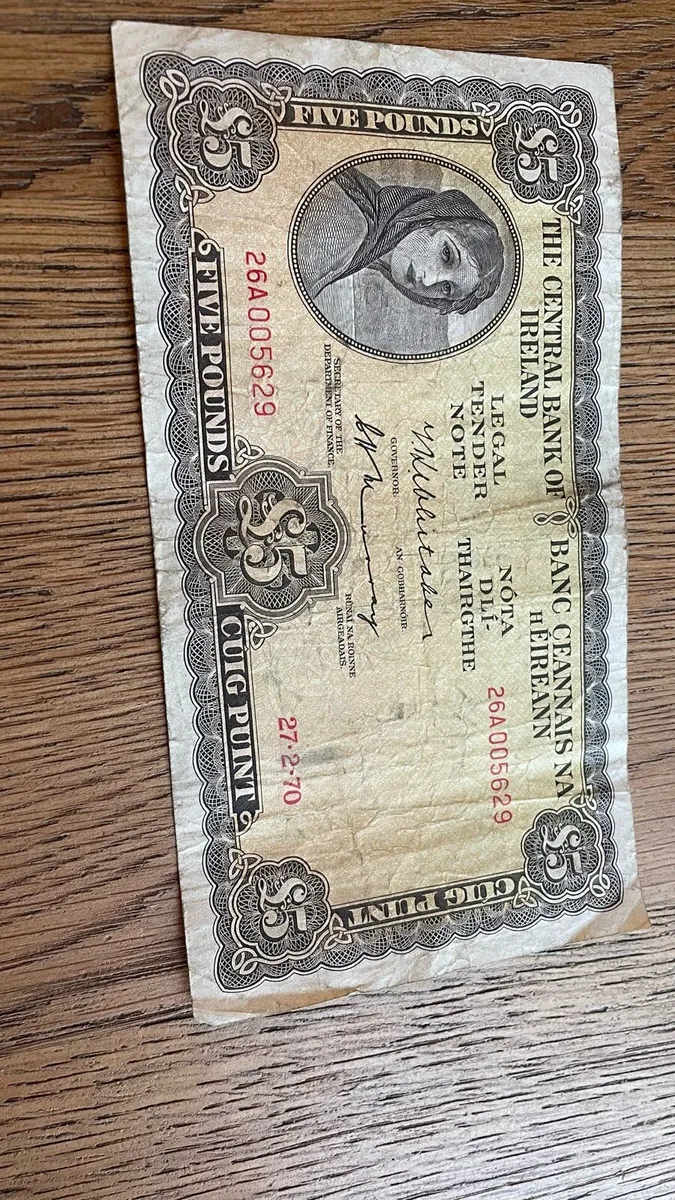 5 pound lady lavery note - Image 1