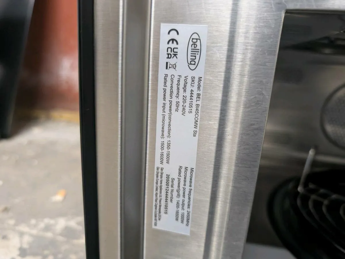 Belling Integrated Microwave Combi Oven - Image 4