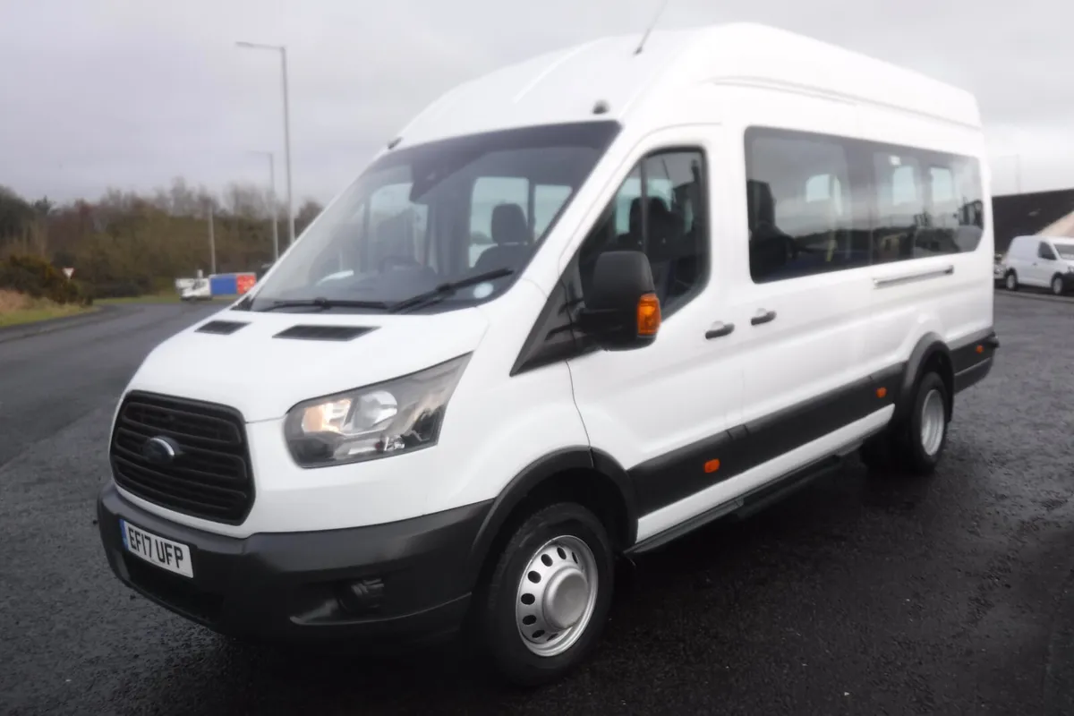 Ford Transit 17 seater minibus 2017with 4104 miles - Image 1