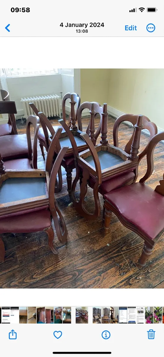 Antique mahogany chairs 11