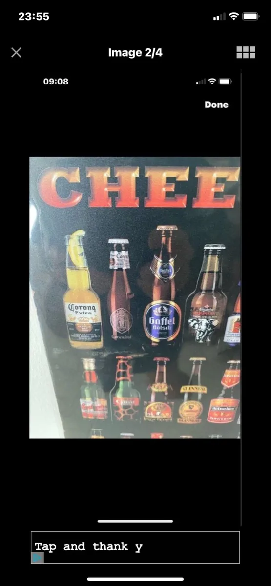 Bar Beers Metal Sign - Image 2