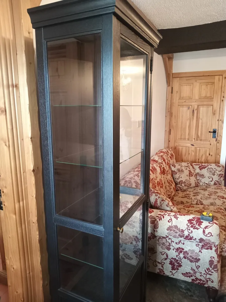 Ikea tall black display unit - Image 4