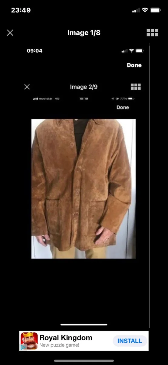 Suede 3/4 length Jacket - Image 1