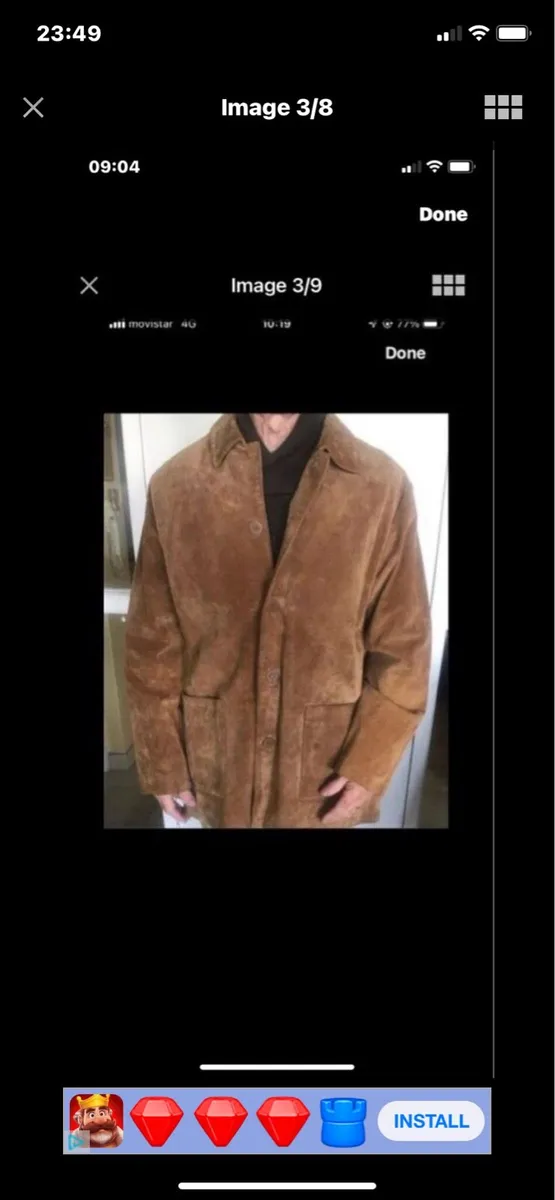 Suede 3/4 length Jacket - Image 3