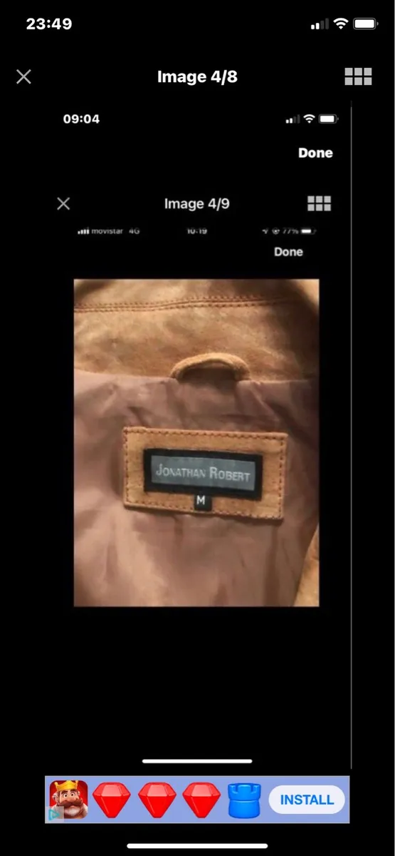 Suede 3/4 length Jacket - Image 4