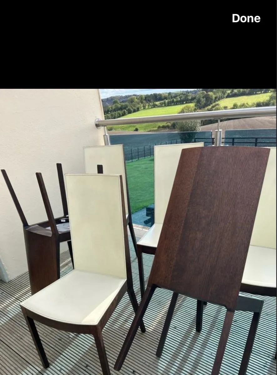 6 Italian dining room chairs - Image 2