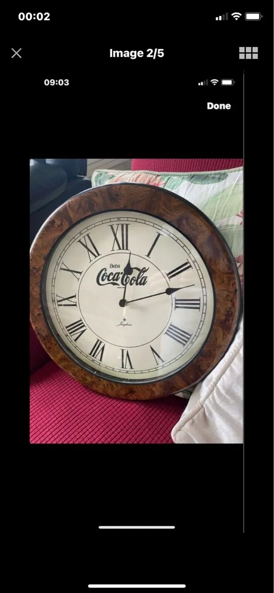 Art Deco Style Coca Cola Clock - Image 2