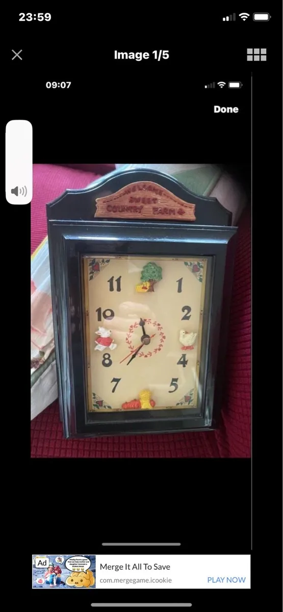 Sweet Country Farm Clock & Key Box - Image 1