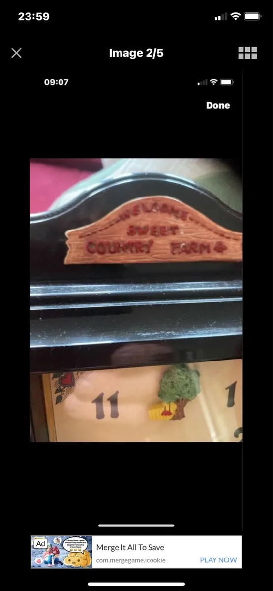 Sweet Country Farm Clock & Key Box - Image 2