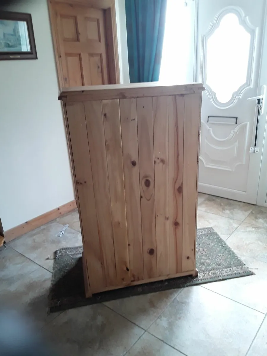 Heavy solid Mexican pine wall unit plenty of stora - Image 4