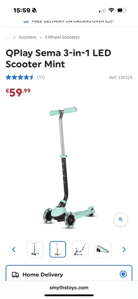 Qplay SEMA 3 in 1 scooter - Image 1