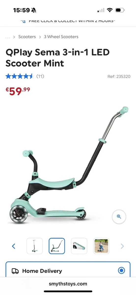 Qplay SEMA 3 in 1 scooter - Image 2