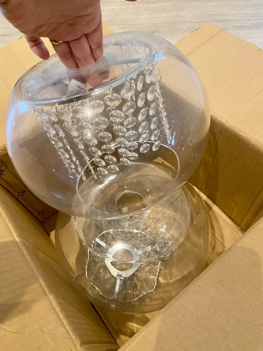 2x Ceiling light shades - Image 1