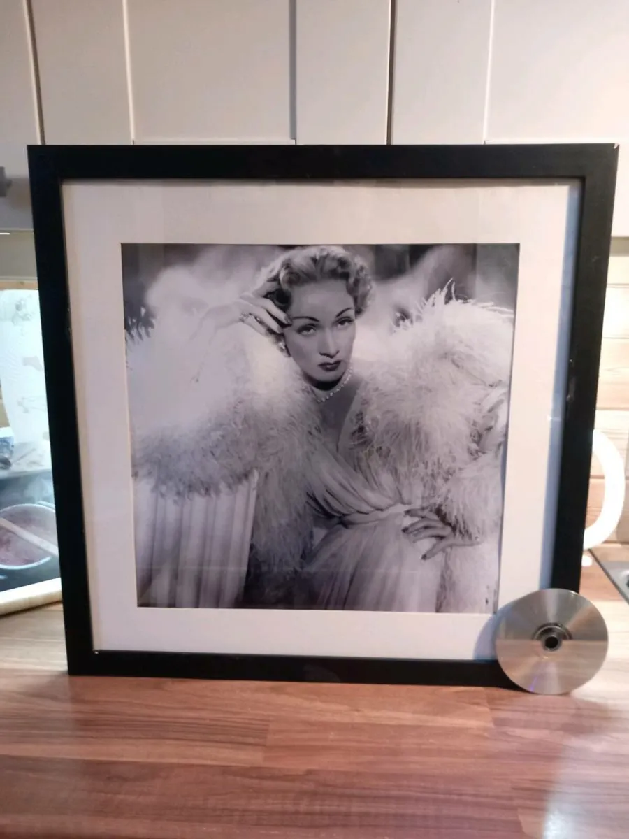 Large framed print of Marlene Dietrich, D18 - Image 2