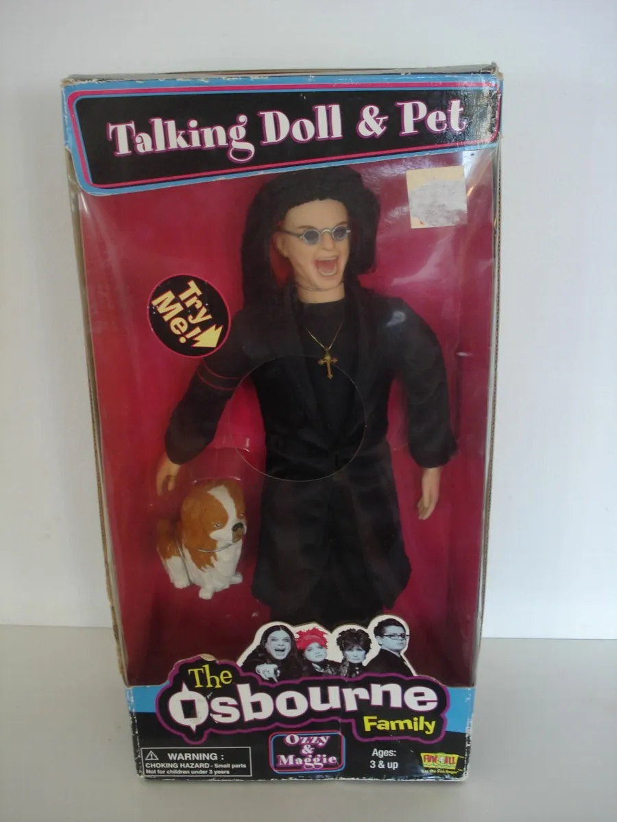 VINTAGE THE OSBOURNE FAMILY 12 INCH DOLL. BOXED.