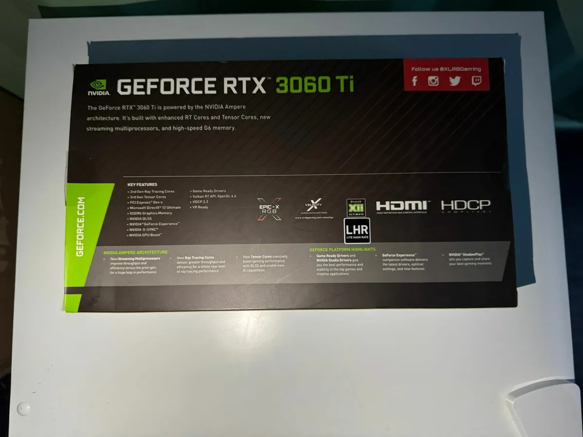 GEFORCE RTX 3060 TI graphics card GPU
8gb - Image 2
