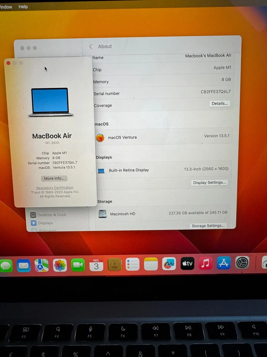 MacBook Air M1 13” 8GB 256GB 2020 | 97% Battery - Image 4