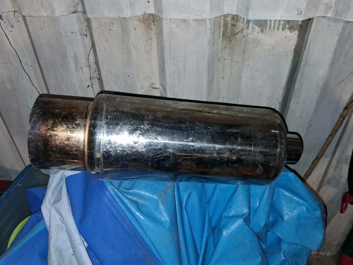 5 5" exhaust pipe 2 twin pipe will fit any car bef - Image 4