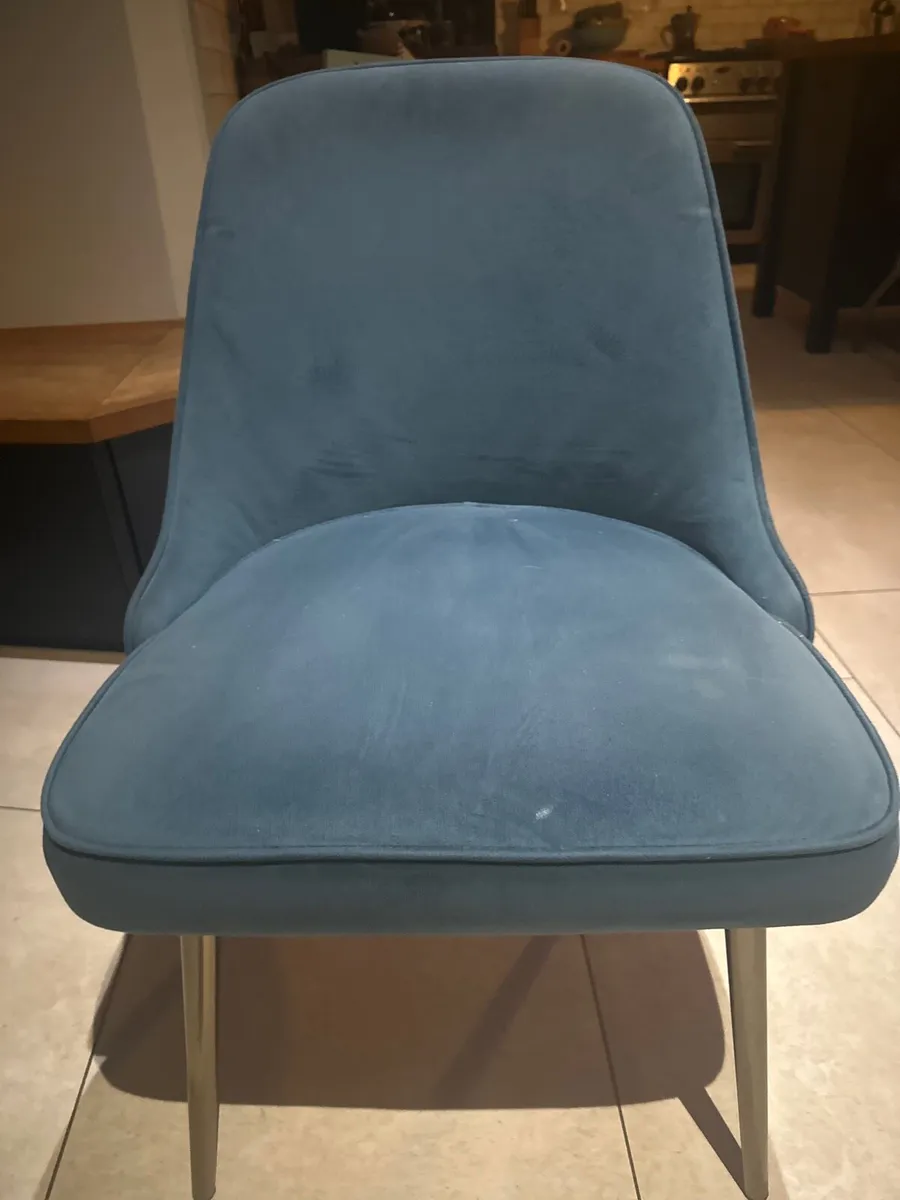 Velet Teal Dining Chairs - Image 2