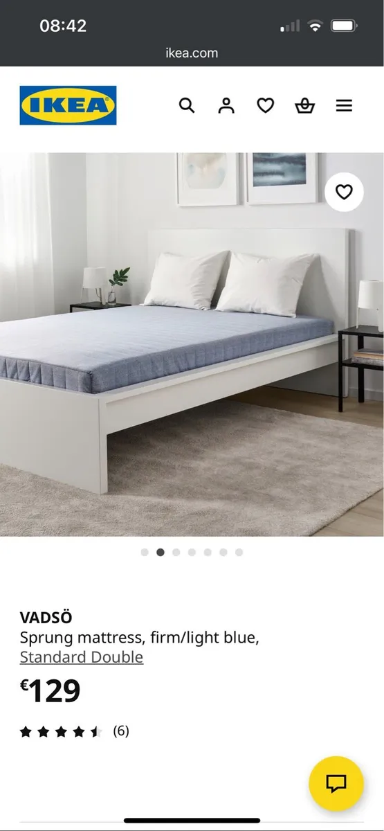 IKEA Double Mattress (1 week old - as new) - Image 1
