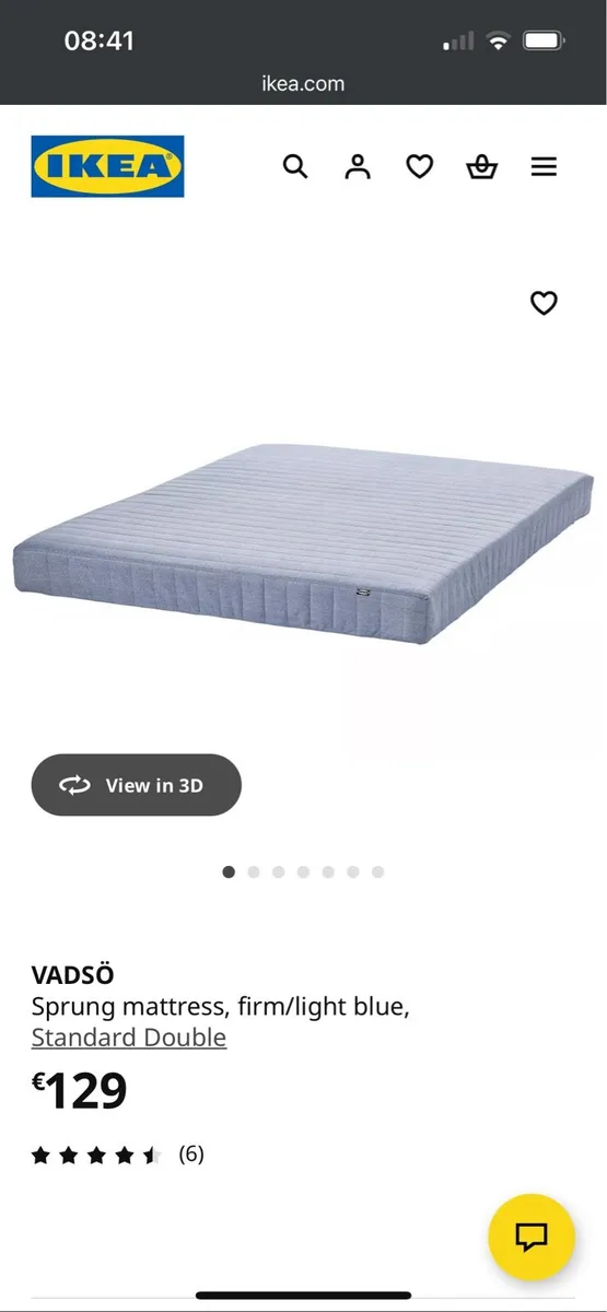 IKEA Double Mattress (1 week old - as new) - Image 3