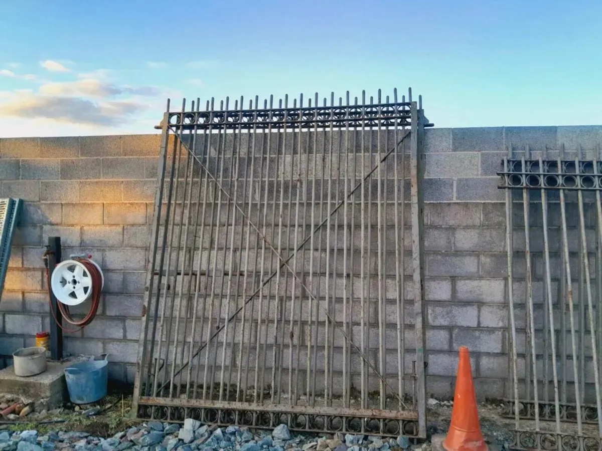 16ft gates with c.170ft of railing - Image 1