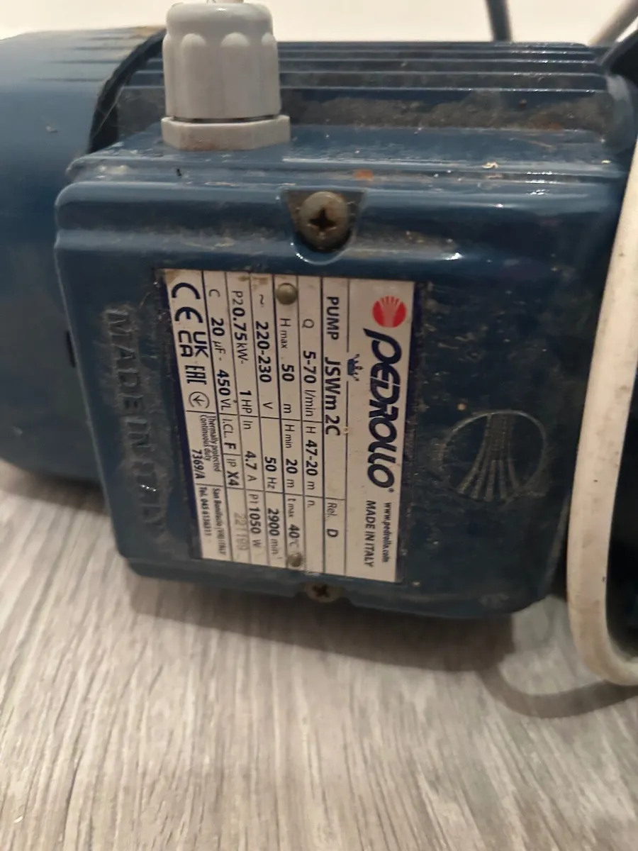 Pedrollo water pump collection only cash only - Image 2
