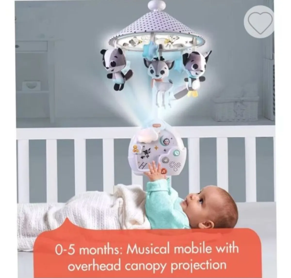 Tiny Love Magical Night 3in1 Mobile Cot Projector - Image 2