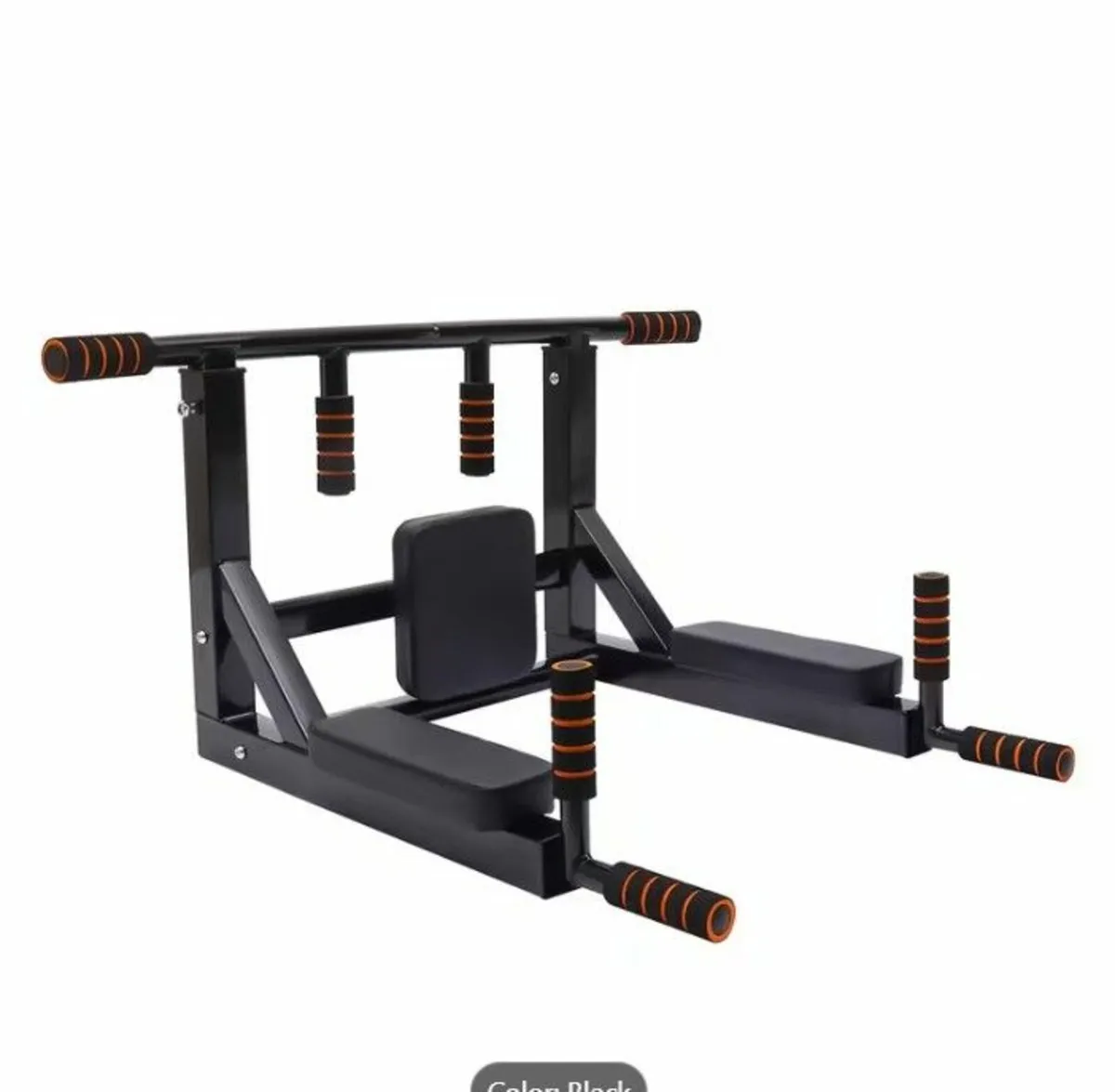 Heavy-Duty Wall-Mounted Pull Up Bar & Dip Station - Image 4
