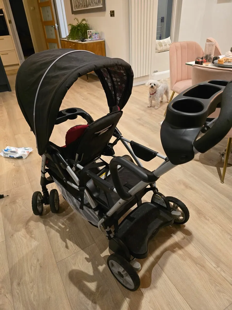 Graco stand and ride double buggy - Image 4