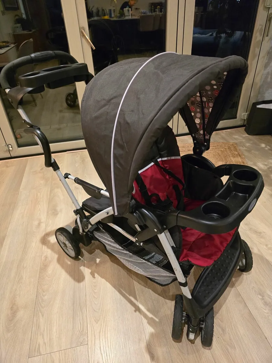Graco stand and ride double buggy - Image 1
