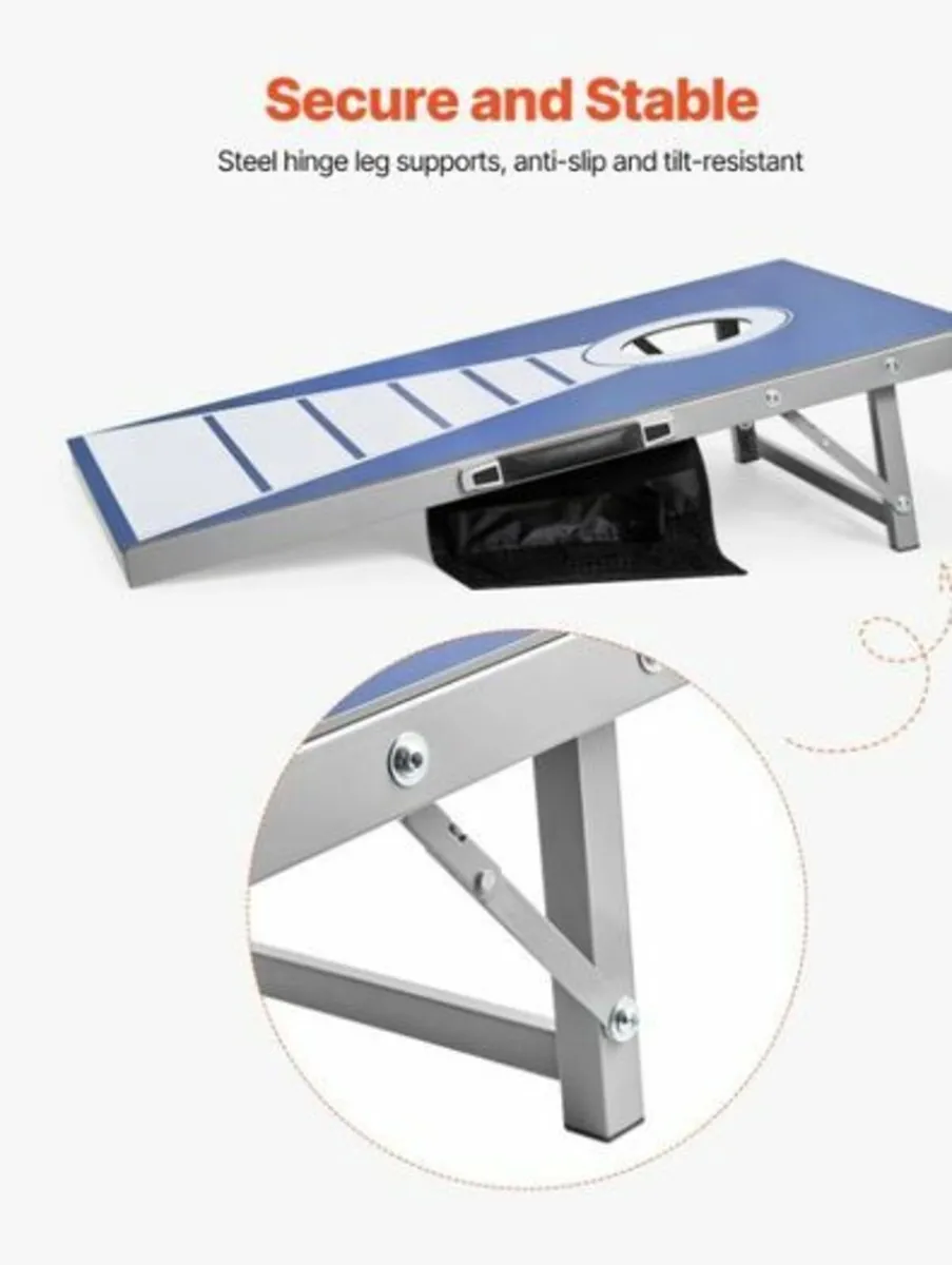 Cornhole Toss Game Set 3x2 ft Portable All-Weather - Image 4
