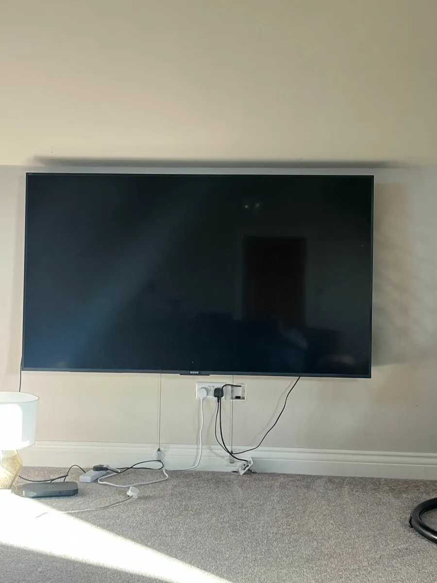 Couch and 76" tv - Image 1