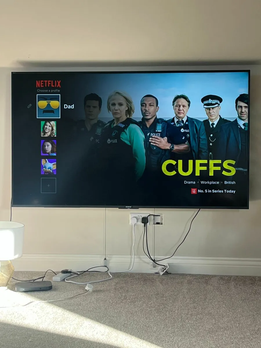 Couch and 76" tv - Image 2