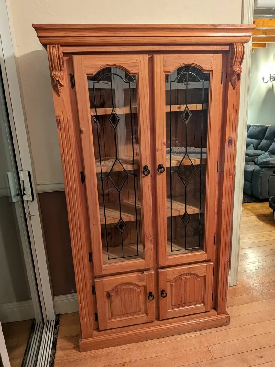 Solid Wood Display Cabinet - Image 1