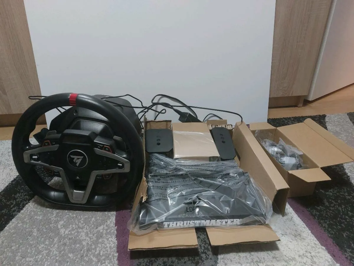 T248 Thrustmaster wheel and Raceline pedals - Image 1
